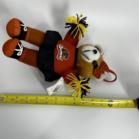 Oregon State Beavers Cheerleader Bear with Tag Stuffed Animal Plush - Picture 8 of 11